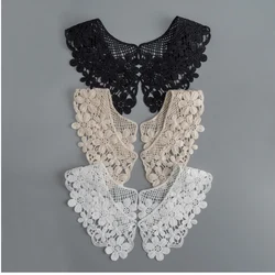 Lace Fabric Neckline Detachable Fake Collar DIY Breathable Scarf Around Neck Flower Sweet Hollow Comfortable Patch