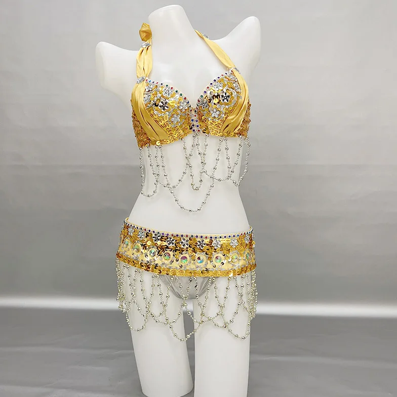 Crop Top Danse Orientale MSemis Femme - Avec Perles Et Paillettes, Frangé - Pour Belly Dance, Fêtes Et Spectacles Crop Top Danse Orientale MSemis Femme - Avec Perles Et Paillettes, Frangé - Pour Belly Dance, Fêtes Et Spectacles