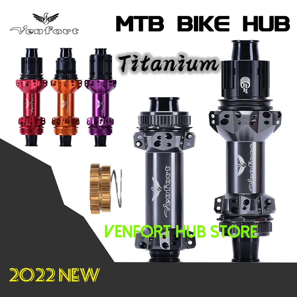 2022 NEW Titanium 36T VENFORT PRO4 Ratchet MTB hub Straightpull 28H Center Lock BOOST 142/148mm for HG XD MS 12 speed hubs