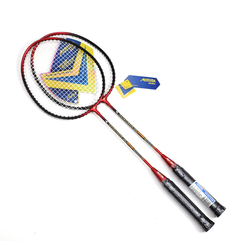 Factory wholesale high quality colorful flexible top iron fission full carbon badminton racket for games and match