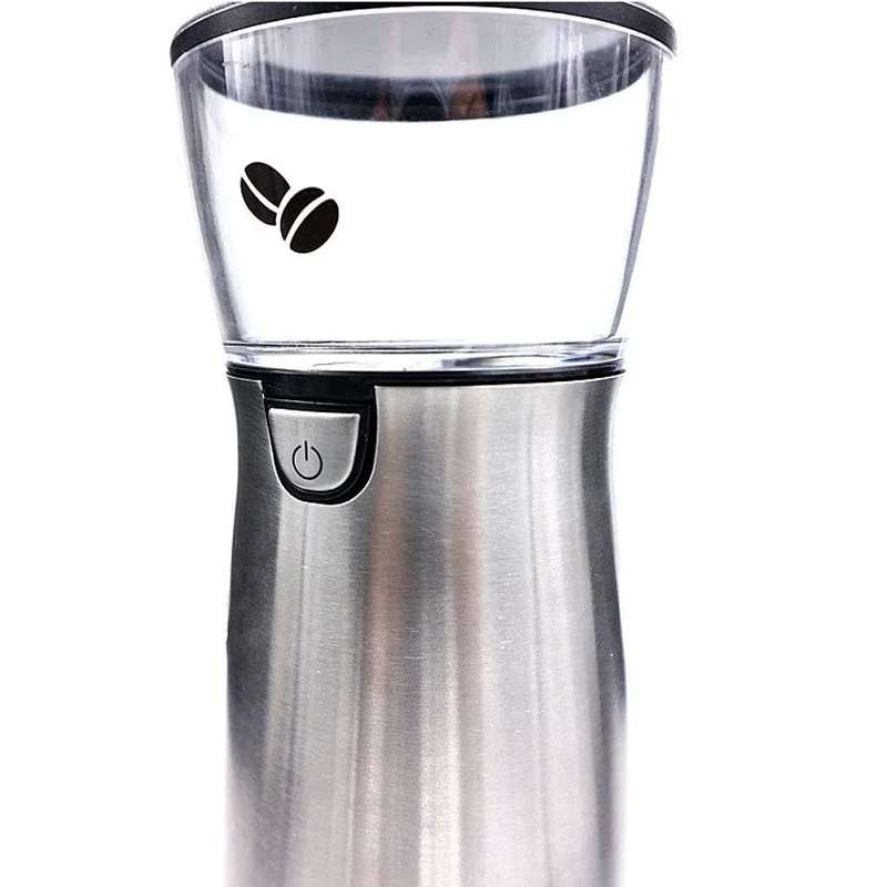 조정 가능한 거침 그라인드 설정 휴대용 충전식 전기 핸드 헬드 USB 커피 그라인더, 버 그라인더 5 컵 실버