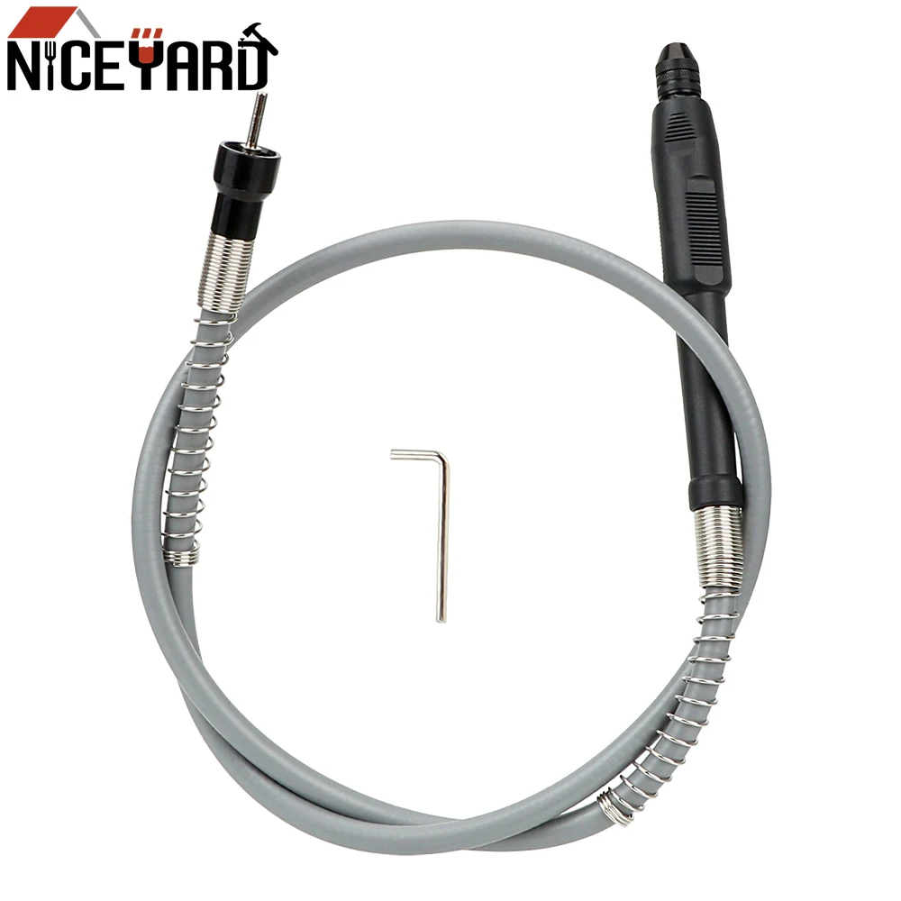 NICEYARD Handle Grinder Flexible Shaft with 0.3-3.2mm Drill Chuck Soft Flex Shaft for Dremel 3000 Electrical Tools Accessories