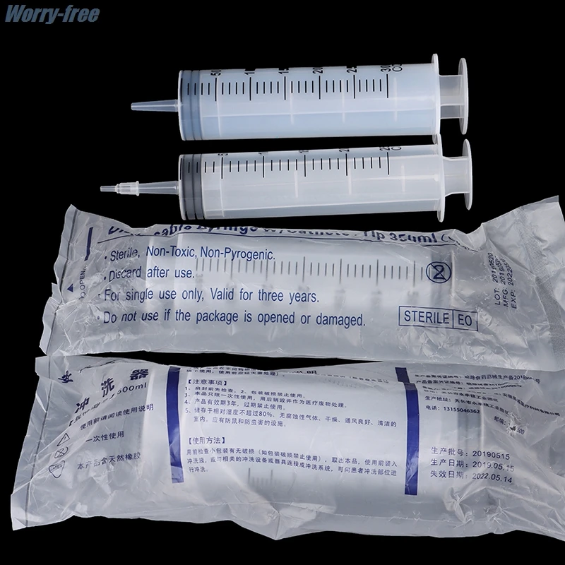 New 1PC High-capacity Syringes Disposable Nutrient Sterile Hydroponics Feeding Syringe 250ml,300ml,350ml,500ml