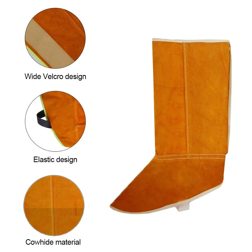 Protector de zapato de gamuza, cubierta de protección de pies de trabajo, resistente al calor, a la abrasión