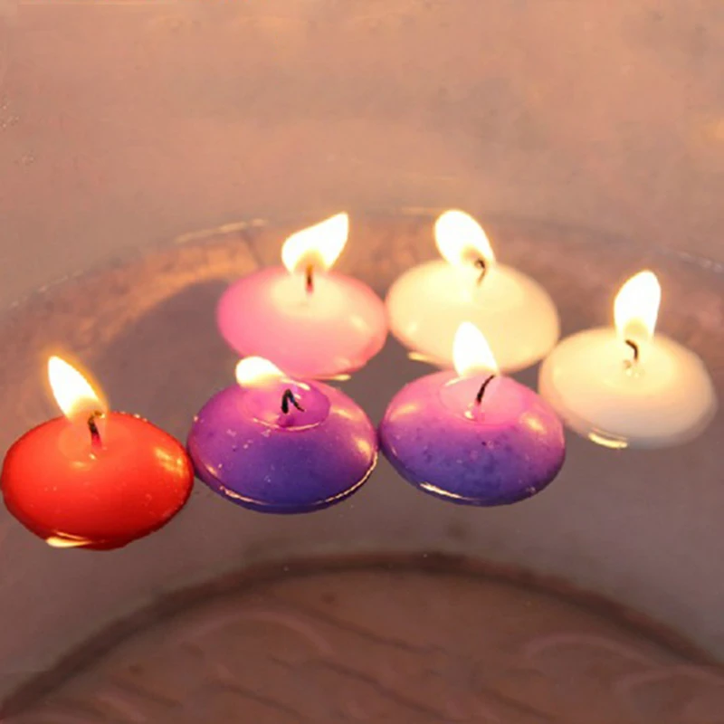 Floating Candle Spherical Romantic Expression Proposal Floating Wax On Water Smokeless Small Candle Restaurant Bar Floating Wax
