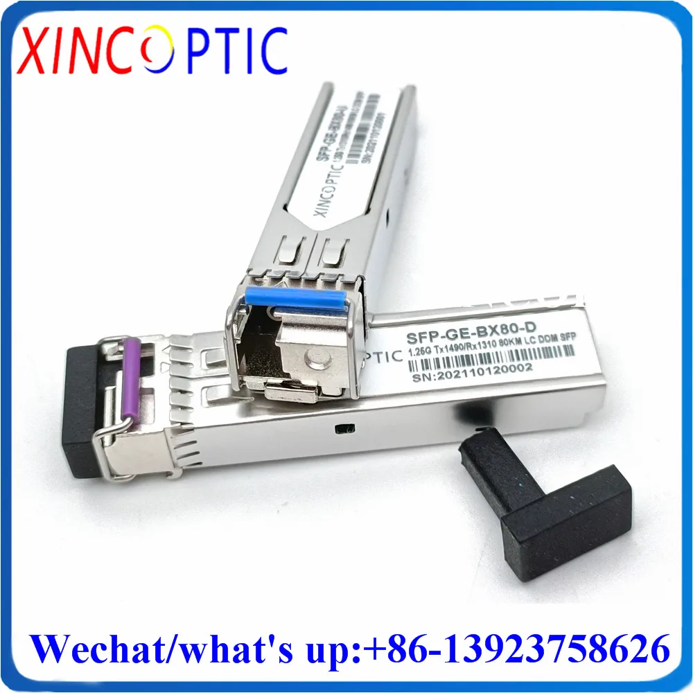 

2Pairs 1.25G 1490 1550 80KM LC SFP,Bidi Single Mode,DDM,Simplex,1000Base WDM,SM Fiber Optical LC/SC Transceiver