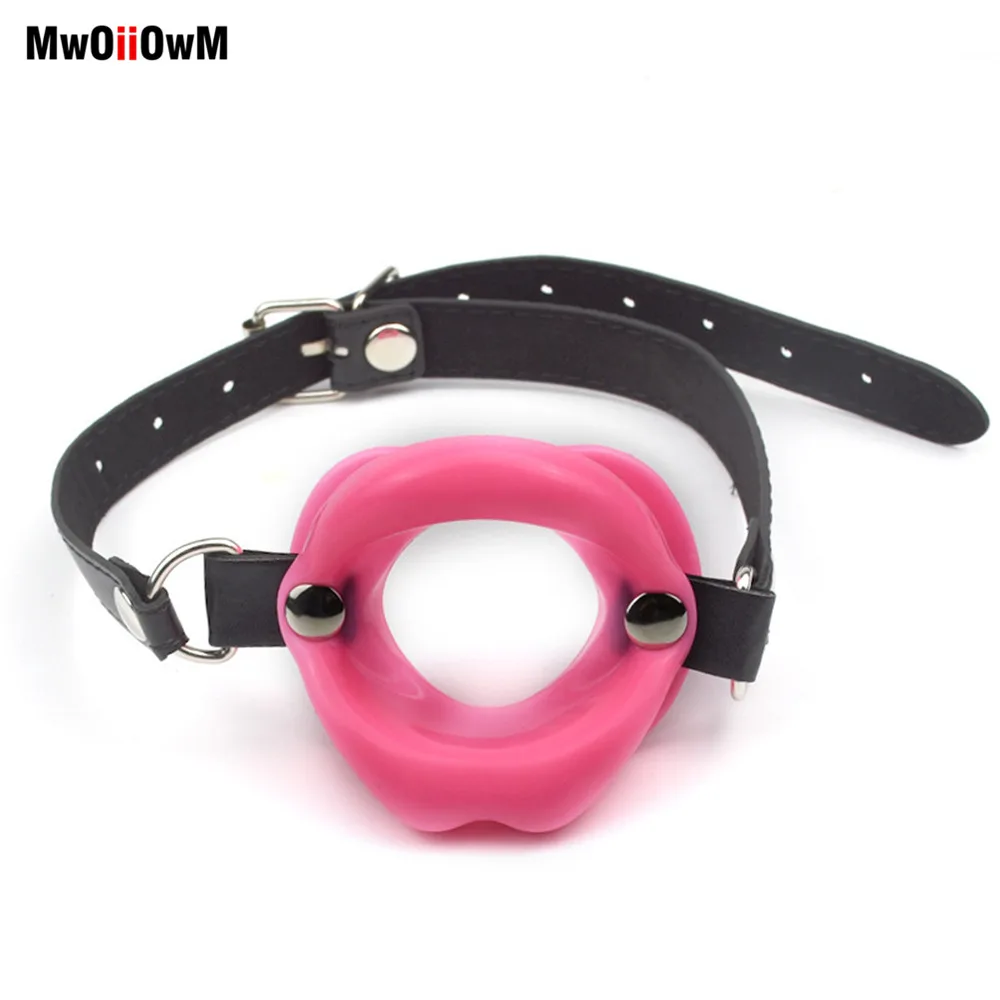 MwOiiOwM Cock Sucker Mouth Gag Erotic Toys Sexy Lip Oral Sex Gag Bondage Restraints Fetish BDSM Slave Adult Sex Toy For Couples