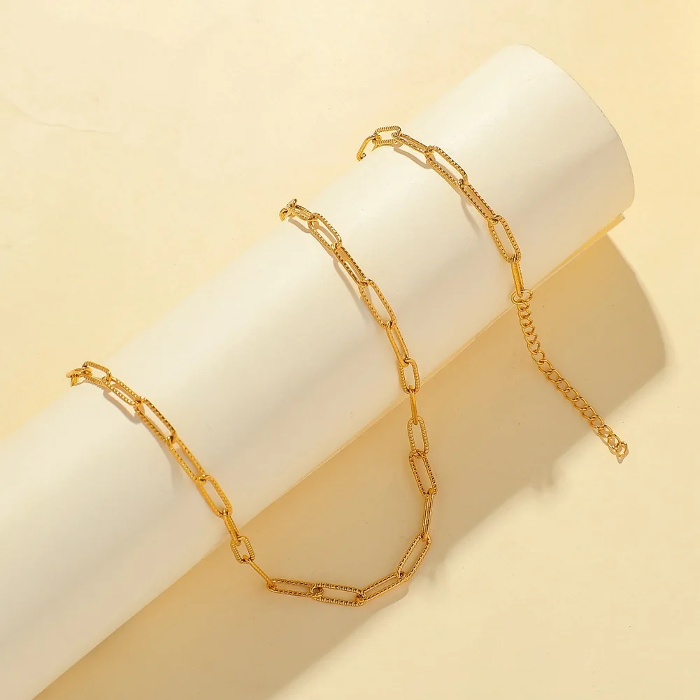 XIYANIKE 316L Stainless Steel Geometric Necklace For Women Choker Trend Party Gift Fashion Jewelry