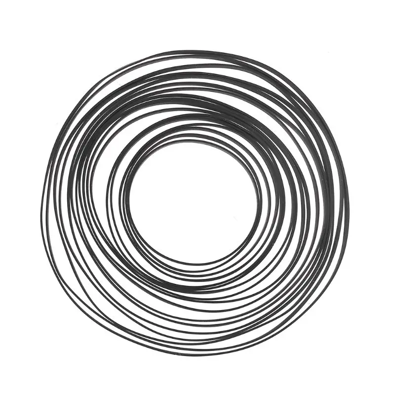 Cinghia di trasmissione piatta di ricambio per cinghia in gomma per giradischi larga 5mm per giradischi con trasmissione a cinghia Phono