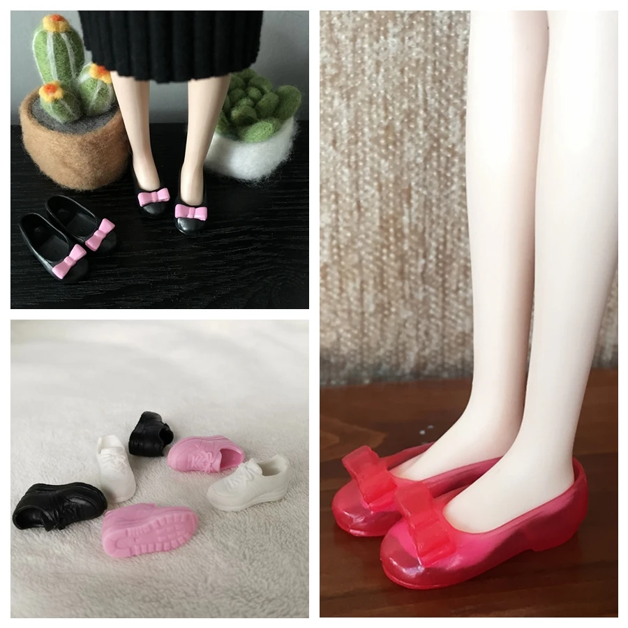 Cute blyth white/pink/black Sport Shoes 3cm/2.3cm flat shoes for blyth, licca,azone,1/6 Dolls Accessories