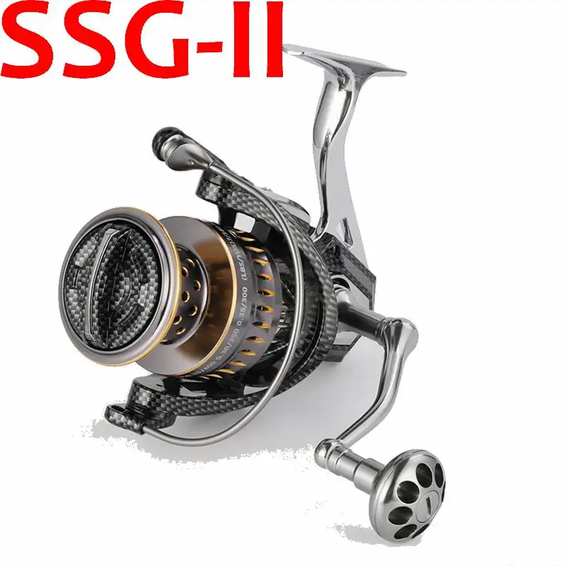 SSG-II SERIES SSG1000 SSG2000 SSG3000 SSG4000 Black Eagle II Fishing Reel Carbon Steel Bearing 5.1/5.5:1 220-330g