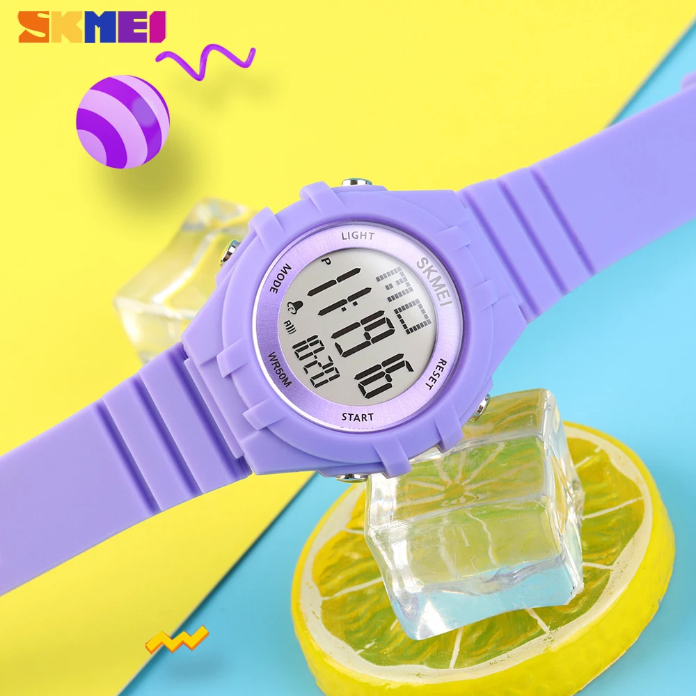 SKMEI LED Display Digital Kids Watches Sport Chrono Boys Girls Alarm Clock Luminous Waterproof Children’s Electronic Wristwatch