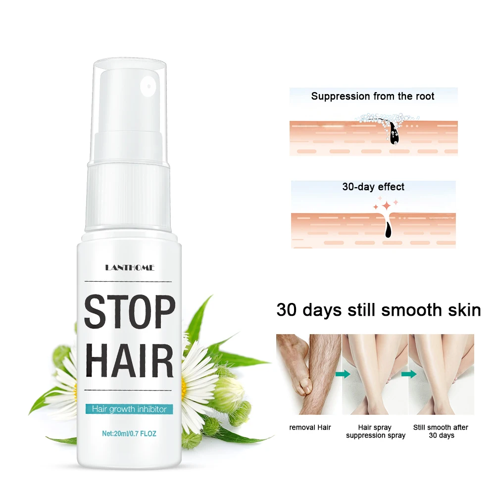 

Hair Removal Spray Inhibits Hair Growth Sprays Whole Body Removal And Prevents Hair Growth Moisturizing Non-Irritating 20ml