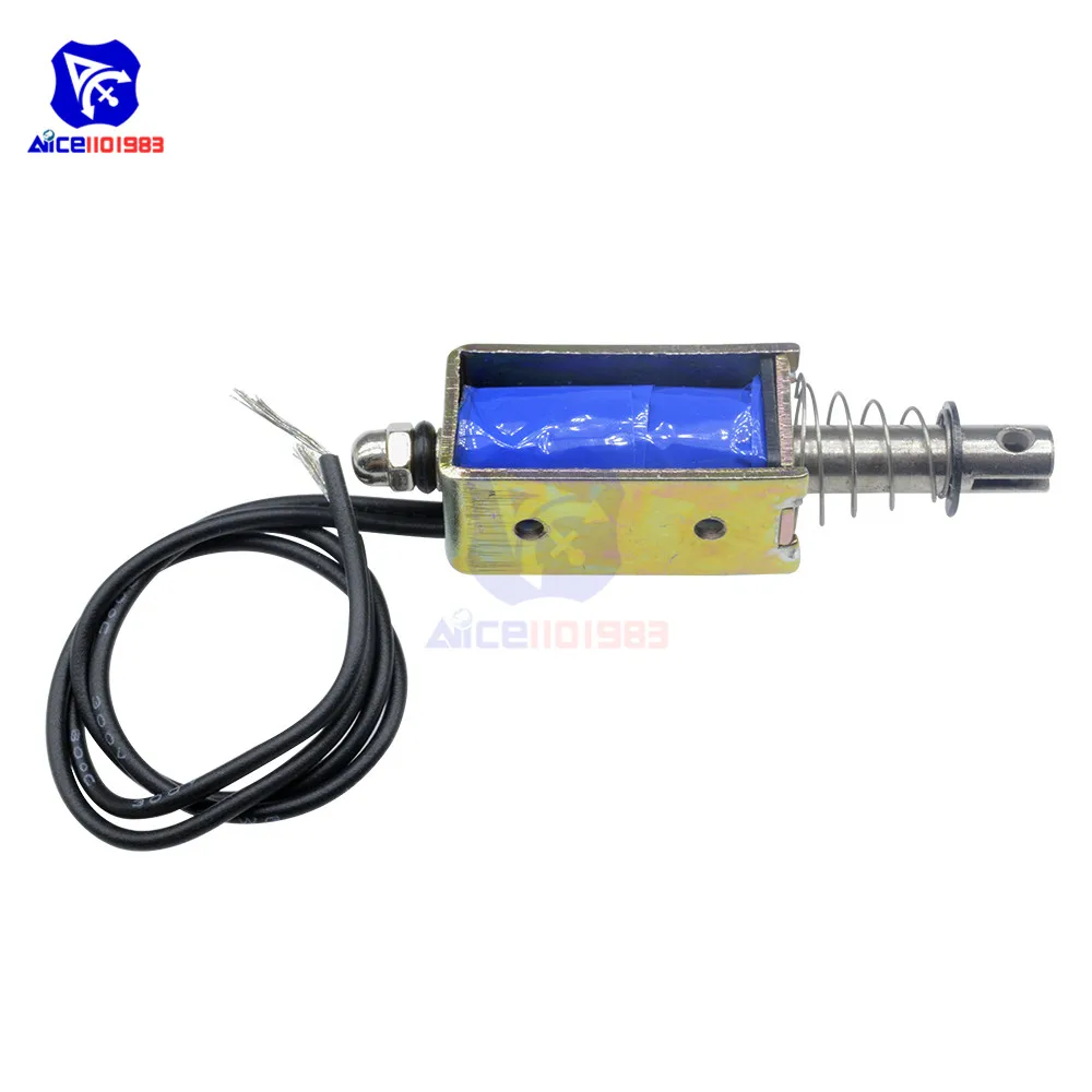 JF-0530B Elektromagnet DC 6V/12V/24V 300mA 5N/10mm Präziser Pull-Push-Typ Linearer Bewegungsmagnet mit Kabel – Detail 13
