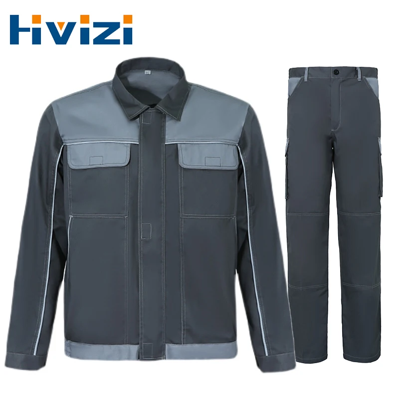 Welding Suit Reflective Multi Pockets Work Clothing Men Reflective Electric Factory Repairman Workshop Durable Uniforms