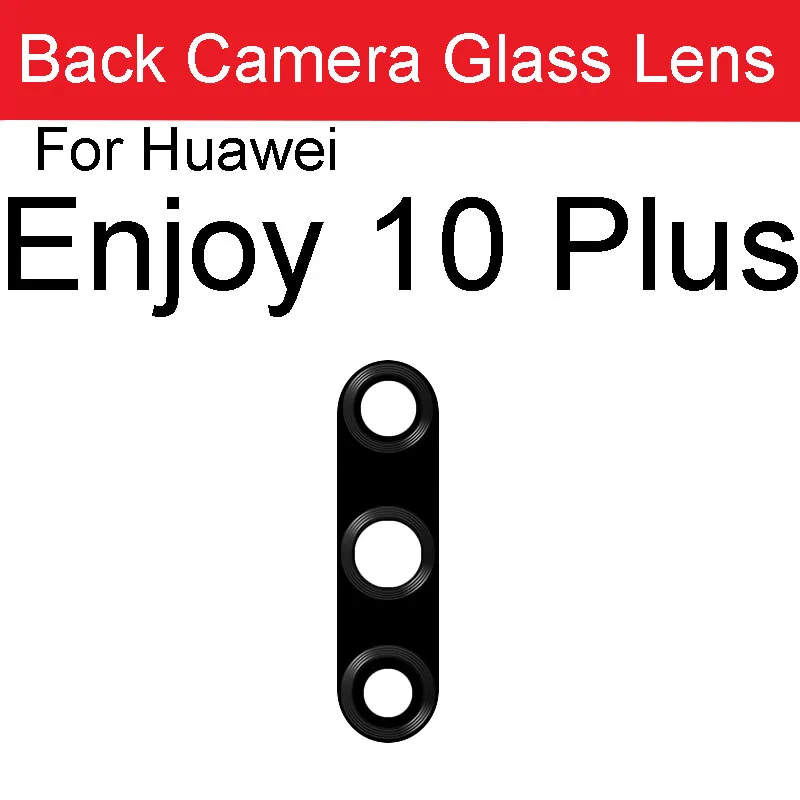 Rear Back Camera Glass Lens For Huawei Enjoy 10 20 Plus 10S 10E 20pro 20se 30E Z 5G Camera Glass Lens Adhesive Sticker Glue Part