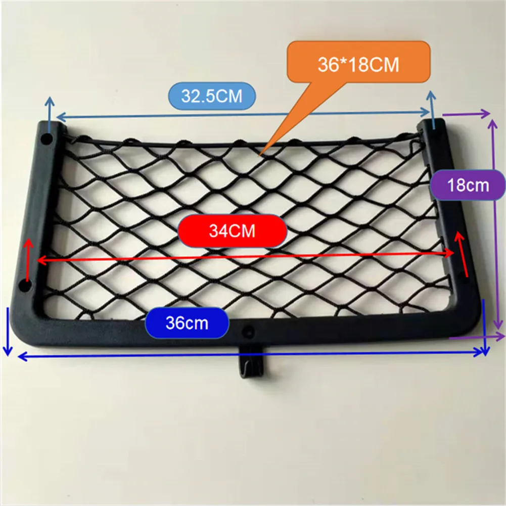 36x1 8CM pojemne kieszenie netto Camper Caravan organizator Holder elastyczna siatka torby na samochody, autobusy, siedzenia układanie Tidying