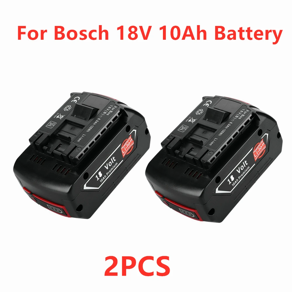 

18V 10000mAh Rechargeable for Bosch 18V Battery Backup 10.0Ah Portable Replacement BAT609 Indicator Light