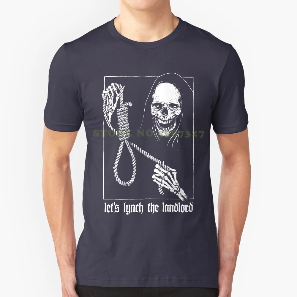 Let's Lynch The Landlord-T Shirt-Rent-Dead Kennedys-Hangman Gallows Die Brand Short Sleeve