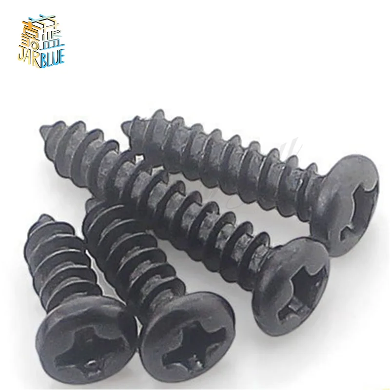 100Pcs M1 M1.2 M1.4 M1.7 M2 M2.3 M2.6 M3 PA Phillips Micro Laptop Screws Pan Head Self-tapping Electronic Small Wood Screws