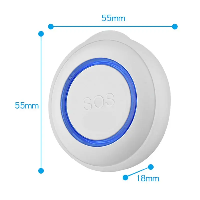 TYSH Tuya Wifi Sos Smart Wireless Sensor Alarm Waterproof Emergency Help Sos Emergency Button Emergency Personal Alarm Sensor