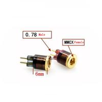 paar Hoofdtelefoon Plug voor W4r UM3x 1964 Heir 10.A IEM8.0 IEM10.0 KZ zs5/zs3 0.78mm Male naar MMCX Vrouwelijke Converter Adap