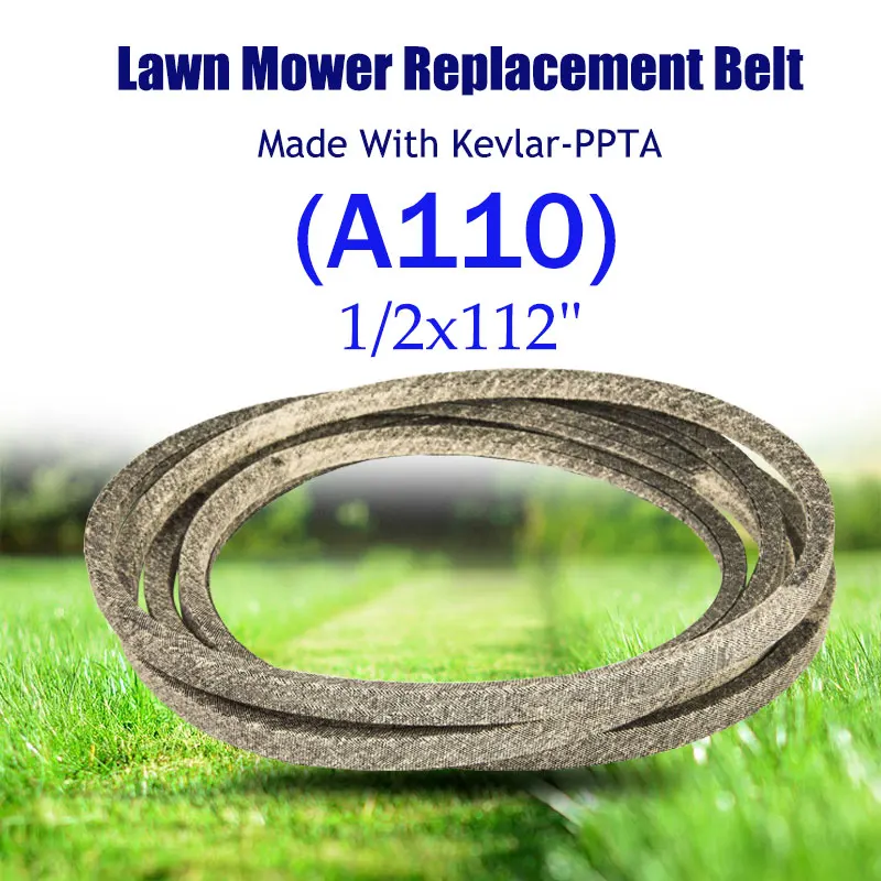 

Make With Kevlar Lawn Mower Belt Replacement Belt 1/2x112"(A110) Triangle V-belt 110-6871 165632 For TORO AYP MKFLGBB2-A110R27