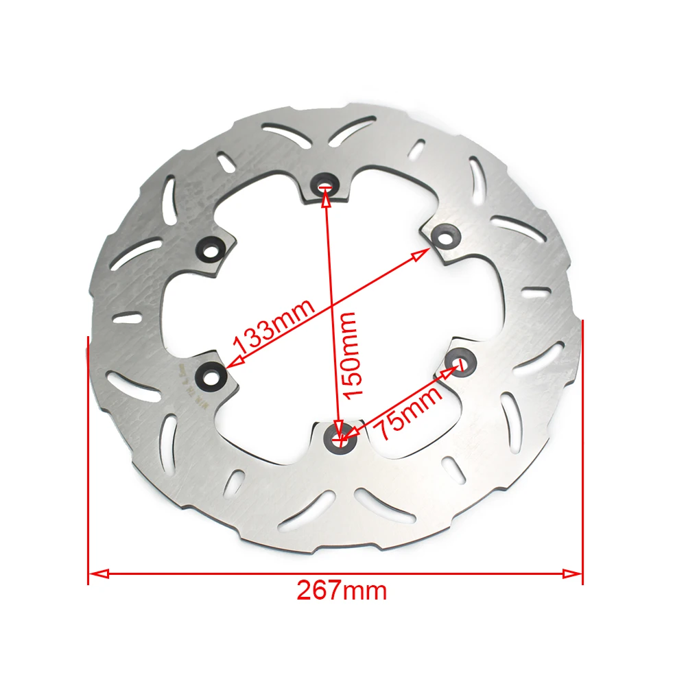 Motorcycle Rear Brake Disc Rotor For Yamaha XJ600 XP500 T-Max 500 FZ750 RD350 XJ900S FZR1000  XVS1100 Dragstar XJR1200 MT-01