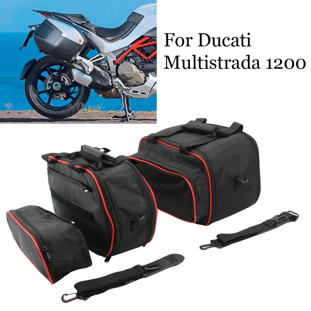 Motorcycle Luggage Bags For Ducati Multistrada 1200 2015-2019 Black Inner Bags For Ducati Multistrada 1260 950 2017-2019