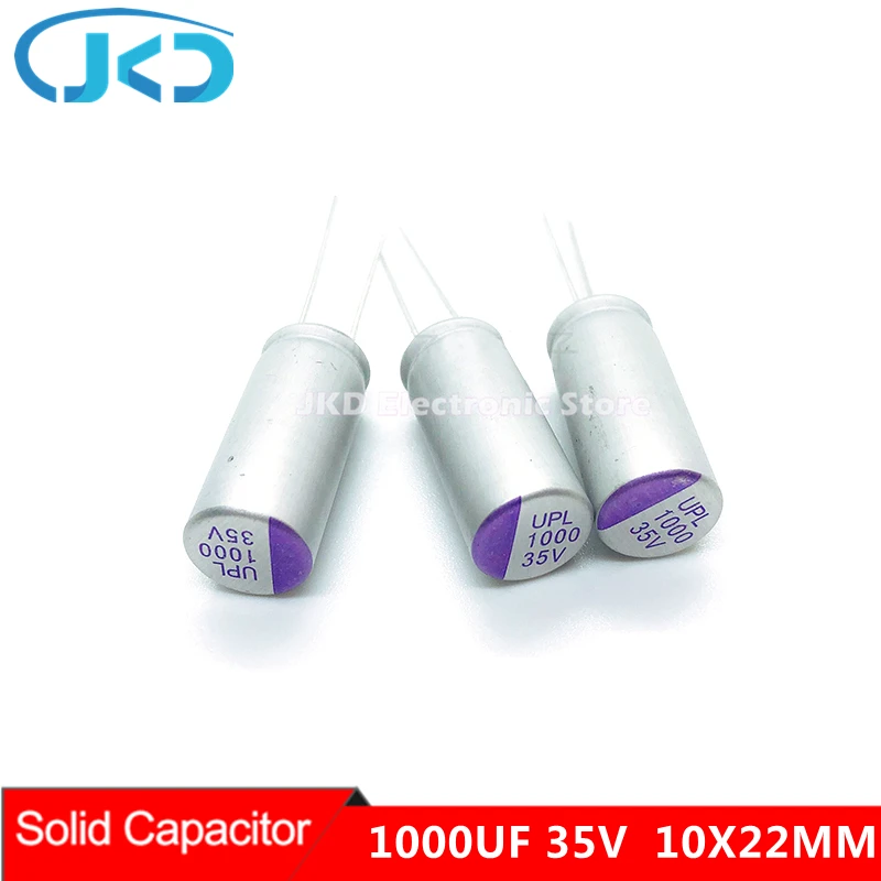 

5pcs 1000uF 35V UNICON 10x22mm Super Low ESR For Motherboard VGA Solid Capacitors 35V1000UF