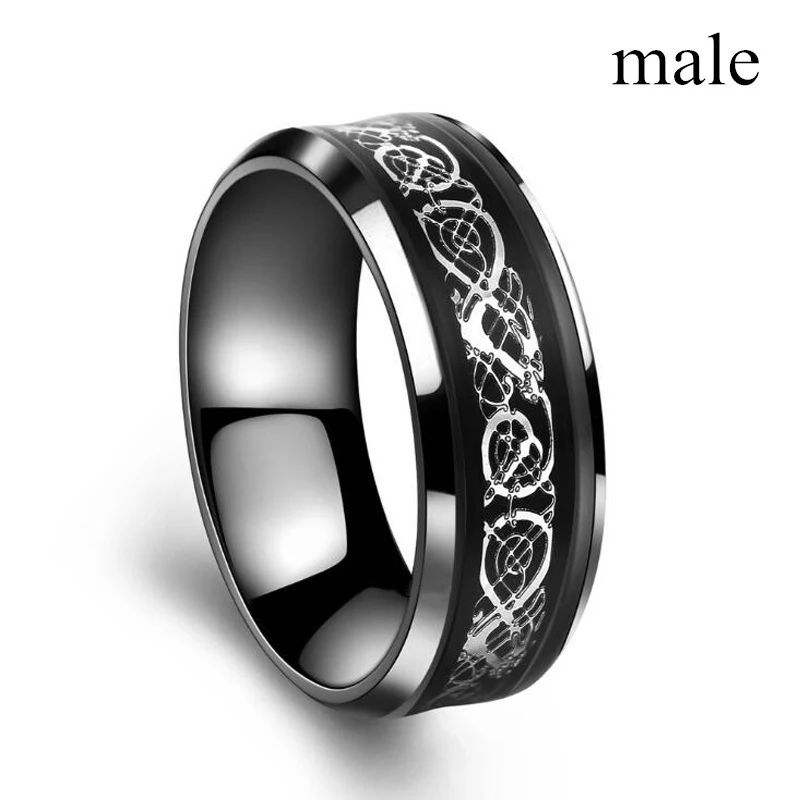 2025 Charm Couple Rings - Fashion Men Black Stainless Steel Ring Women Rhinetones Rings Set Bride Wedding Band Engagement Gift