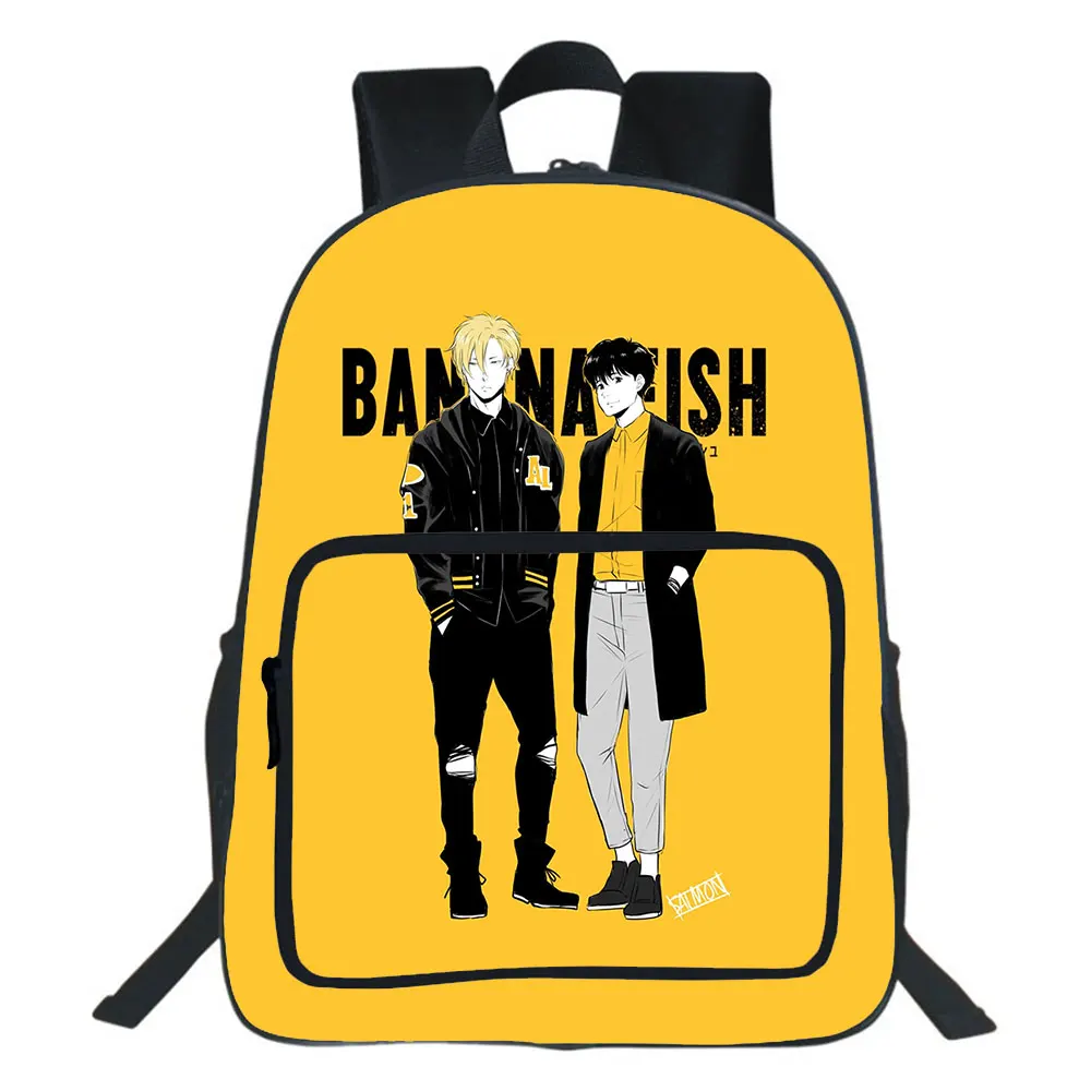 2021 Banana Fish Backpack Boys And Girls Bag Teen School Bag Unisex Bag Cartoon Rucksack Mochila. Support Custom Logo