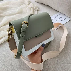 Mini Leather Crossbody Bags for Women 2020 Green Chain Shoulder Simple Lady Travel Purses and Handbags Cross Body Bag