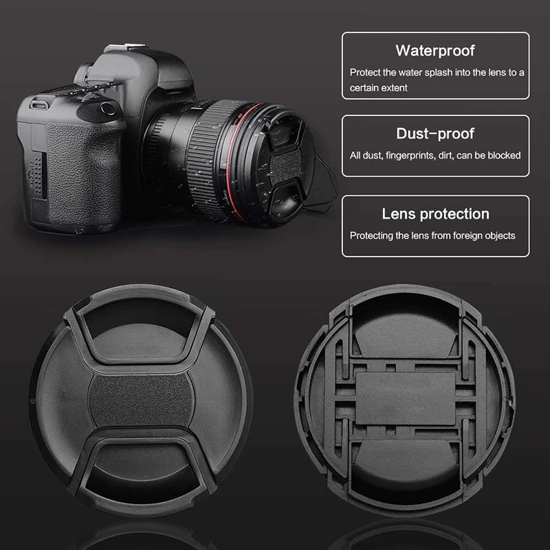 49mm 52mm 55mm 58mm 62mm 67mm 72mm Camera Lens Cap Holder Cover Camera Len Cover for Ca-non Ni-kon S0ny Pentaxist Olypums Fuji