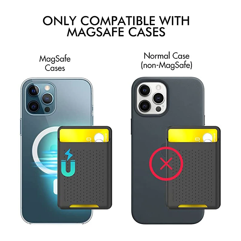 Strong Magnetic Phone Wallet Card Holder for iPhone 12 Pro Max Phone Case for iPhone12 Mini Mag--safe Case