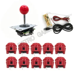 Arcade Parts DIY Kit USB Zero Delay Encoder Control Board With Copy OBSF 30 Button Jostick Arcade Mame Game Rasberry Pi Part