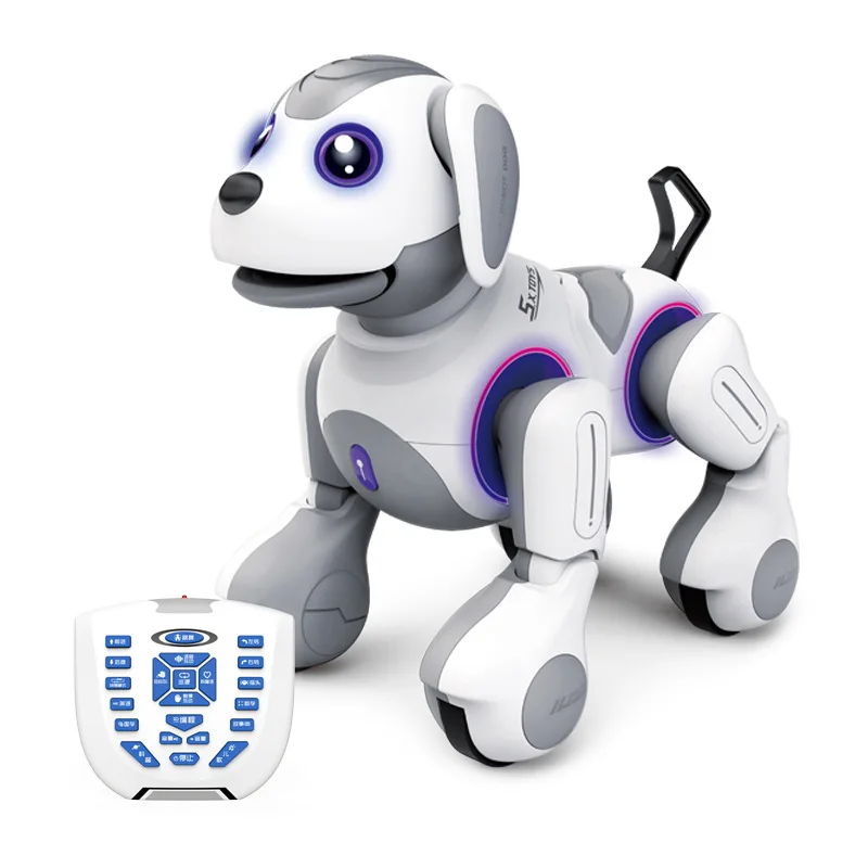 Smart Touch Sensor RC Robot Hond Dansen Spraakbesturing Slimme programmering Kind Afstandsbediening Puzzel Vroeg onderwijs Speelgoed RC Hond Gif