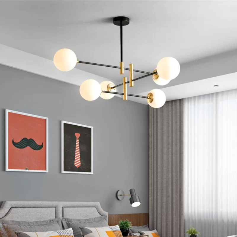 Nordic Living Room Bedroom Chandelier pendant Lights Simple Creative Shop Molecular Lamps Post Modern Luxury Decoration Lighting