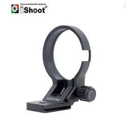 iShoot Lens Collar Foot w Camera Ballhead Quick Release Plate for Canon EF-EOS R Tripod Mount Ring Work for Vertical Shooting