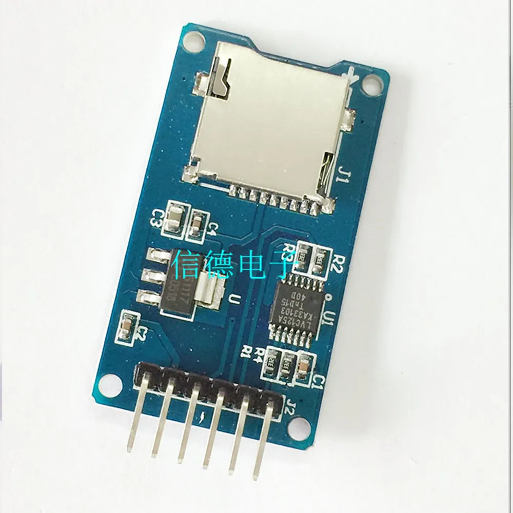 Модуль карты Micro SD, 2 шт., интерфейс mini TF для чтения и записи SPI с преобразованием уровня