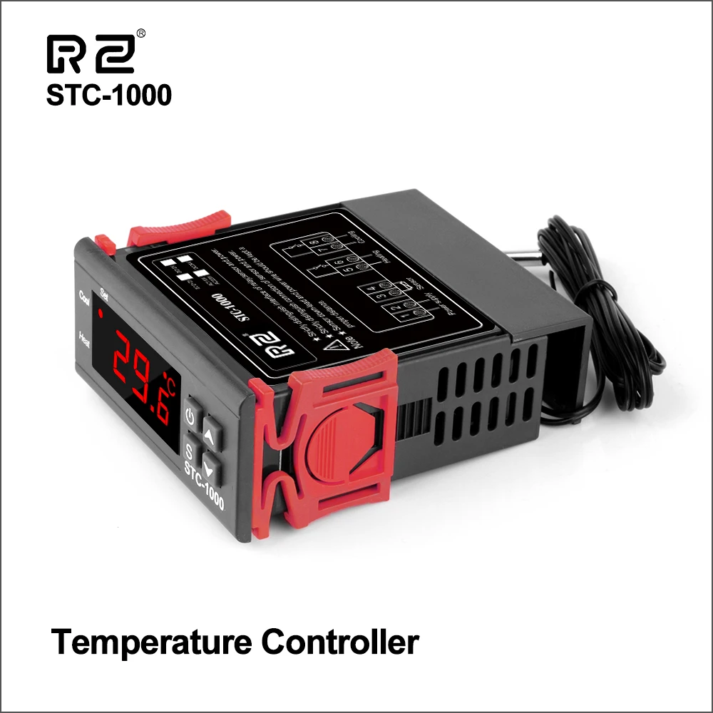 Termostato del termoregolatore di Digital LED del regolatore di temperatura di RZ per il STC-1000 di raffreddamento 12V 24V 220V del riscaldamento del relè 10A dell'incubatore