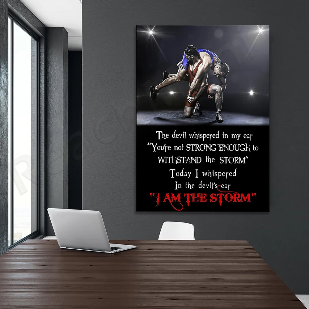 Wrestling Poster/ Fighting Martial Arts Poster/Wrestler Room Decor