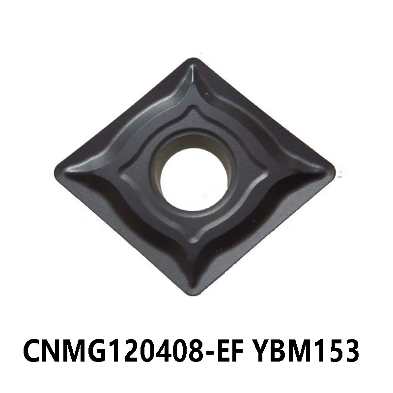 

Original CNMG120408-EF YBM153 Carbide Inserts for Stainless Steel CNMG 120408 CNMG1204 CNMG12 Turning Tools CNC Lathe Cutter