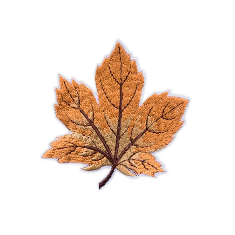 9Pcs/Pack Maple Leaf Embroidery Patches Iron On For Clothes Jacket T-shirt Bag DIY Hat Appliques Craft Decoration Sticker Badges