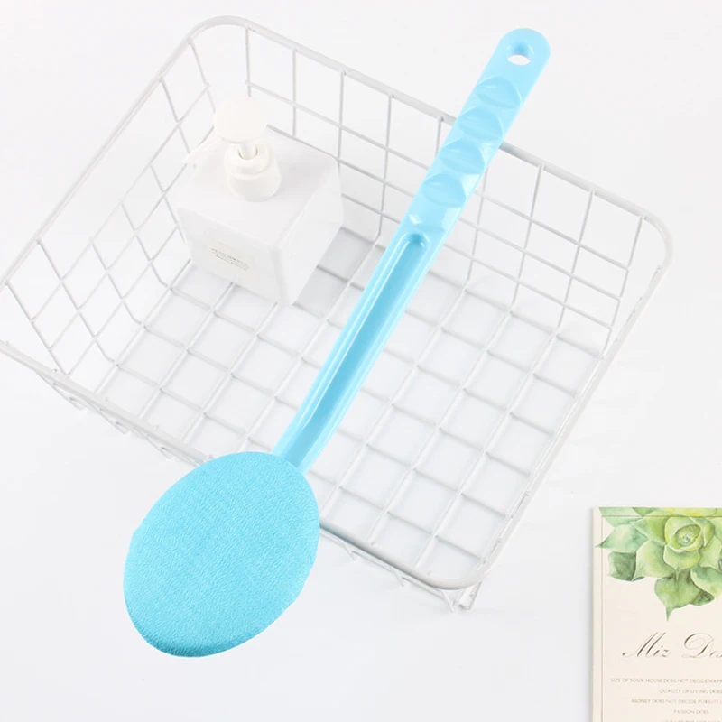 New 2021 Hot Selling Shower Detergent Lotion Applicator Sponge Bath Back Brush Long Handle Body Wash Skin Brush Drop Shipping