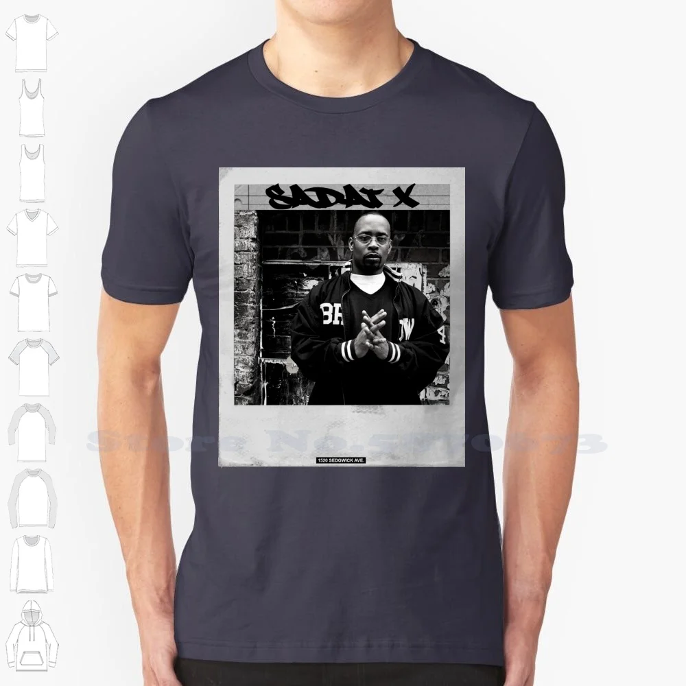 Sadat X 100% Cotton T-Shirt Music R O All Flows Reach Out Boom Bap 90S Hip Hop R A The Rugged Man All My Heroes Are Dead Ra The