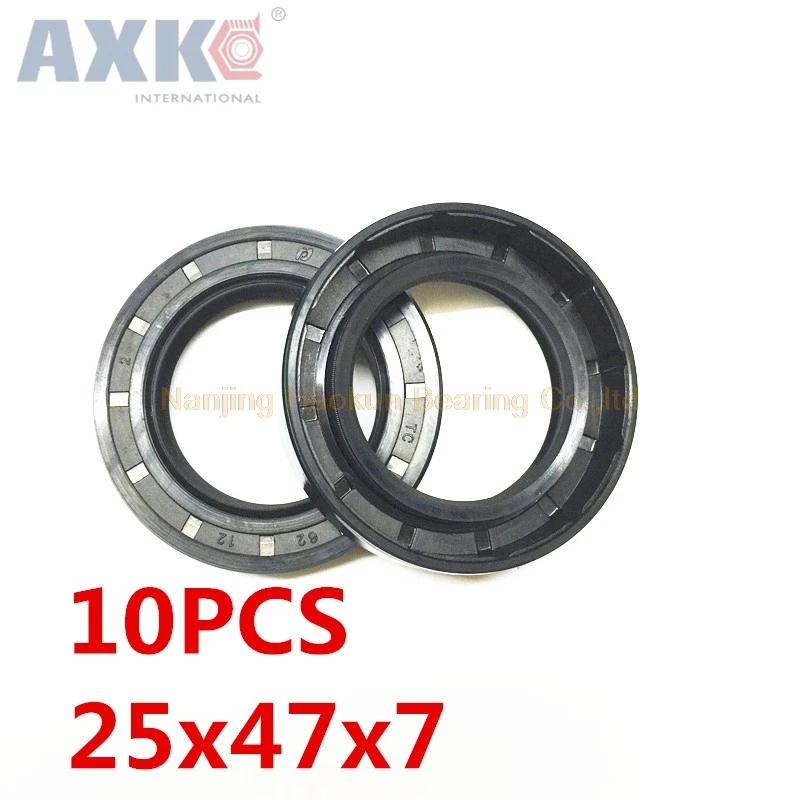 

AXK 10pcs 25x47x7 TC25x47x7 Skeleton Oil Seal 25*47*7 Seals high-quality Seals Radial shaft seals Nitrile rubber