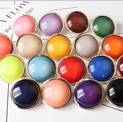 8Pcs/lot 18-30mm 20 colors high-grade colored pearly button ladies pajamas coat clothes round decorative buttons C099