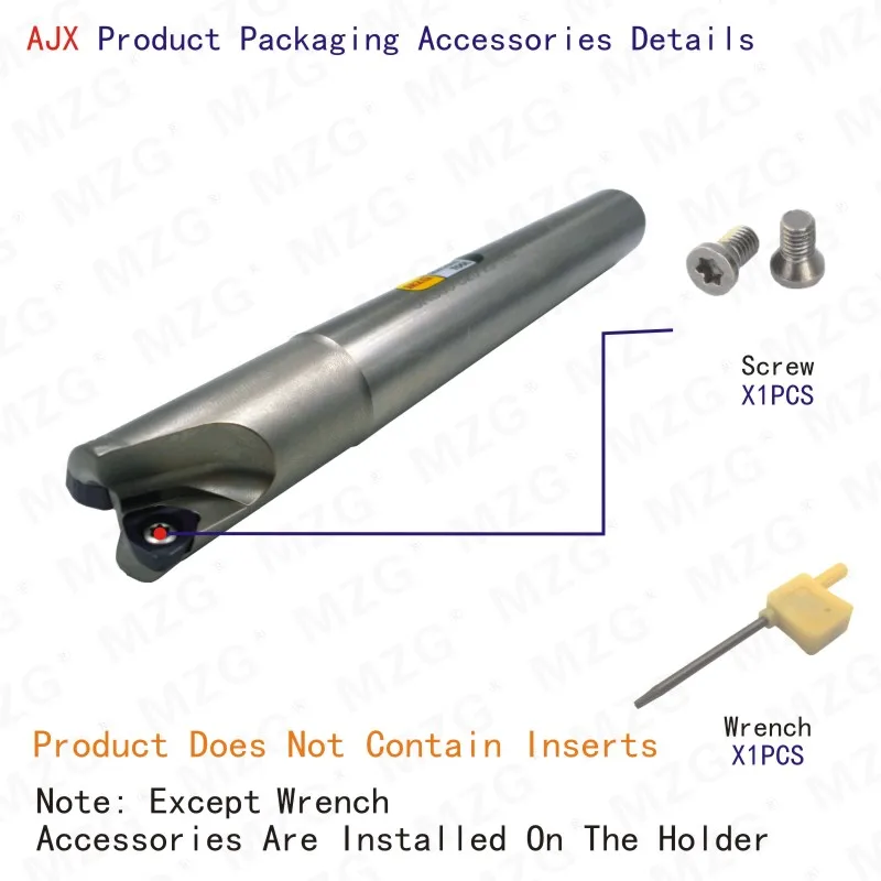 Imagem -05 - Mosask-ferramenta de Corte de Alimentação Rápida Adaptador de Lâmina de Carboneto Cimentado Jomw Ajx06 Ajx09 Ajx08 Ajx12 16 20 25 mm Cnc