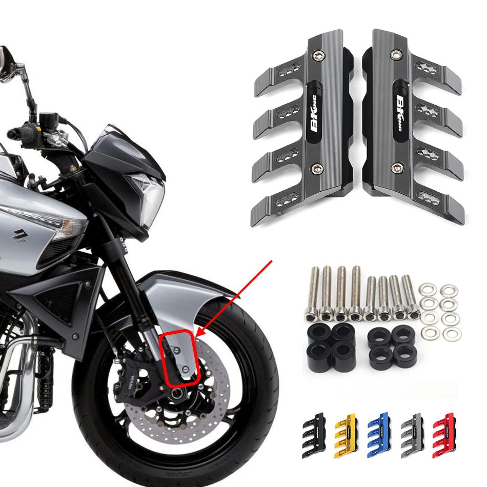 

For Suzuki B-KING B-king 1300 1340CC GSX1300BK Motorcycle Mudguard Front Fork Protector Guard Front Fender Anti-fall Accessories